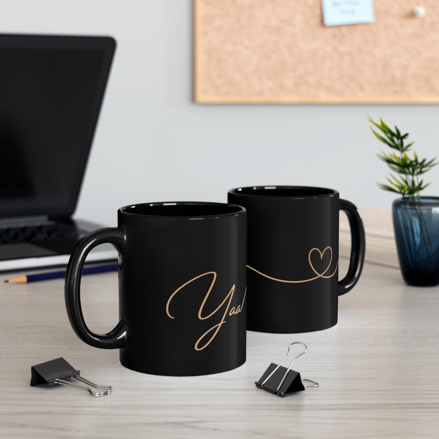 Yaa- 11oz Black Mug