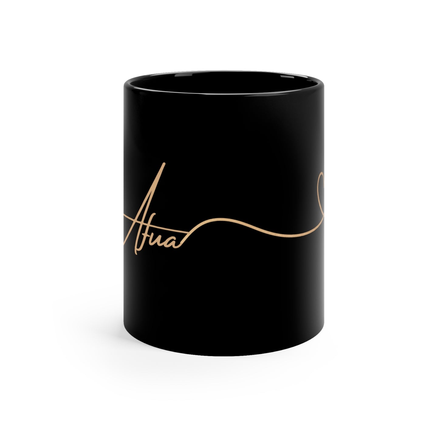 Afua- 11oz Black Mug