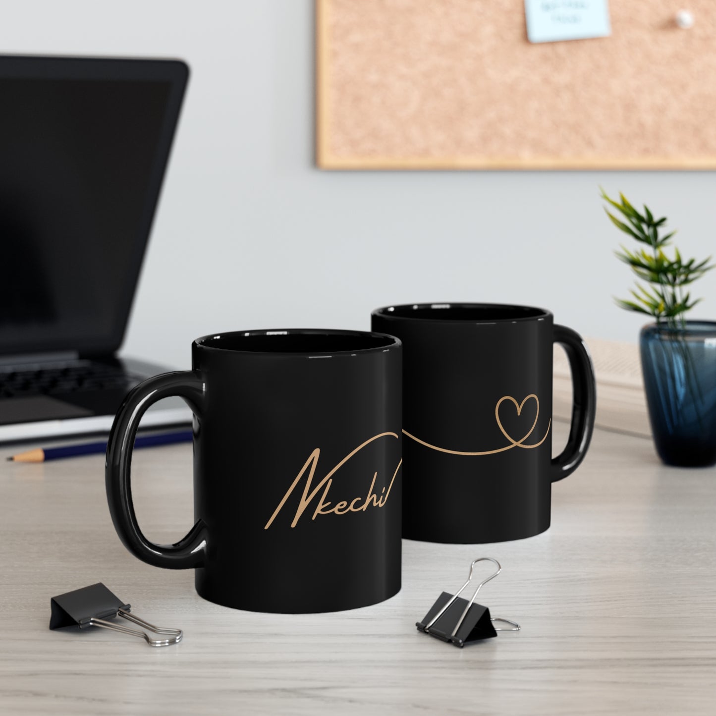 Nkechi - 11oz Black Mug