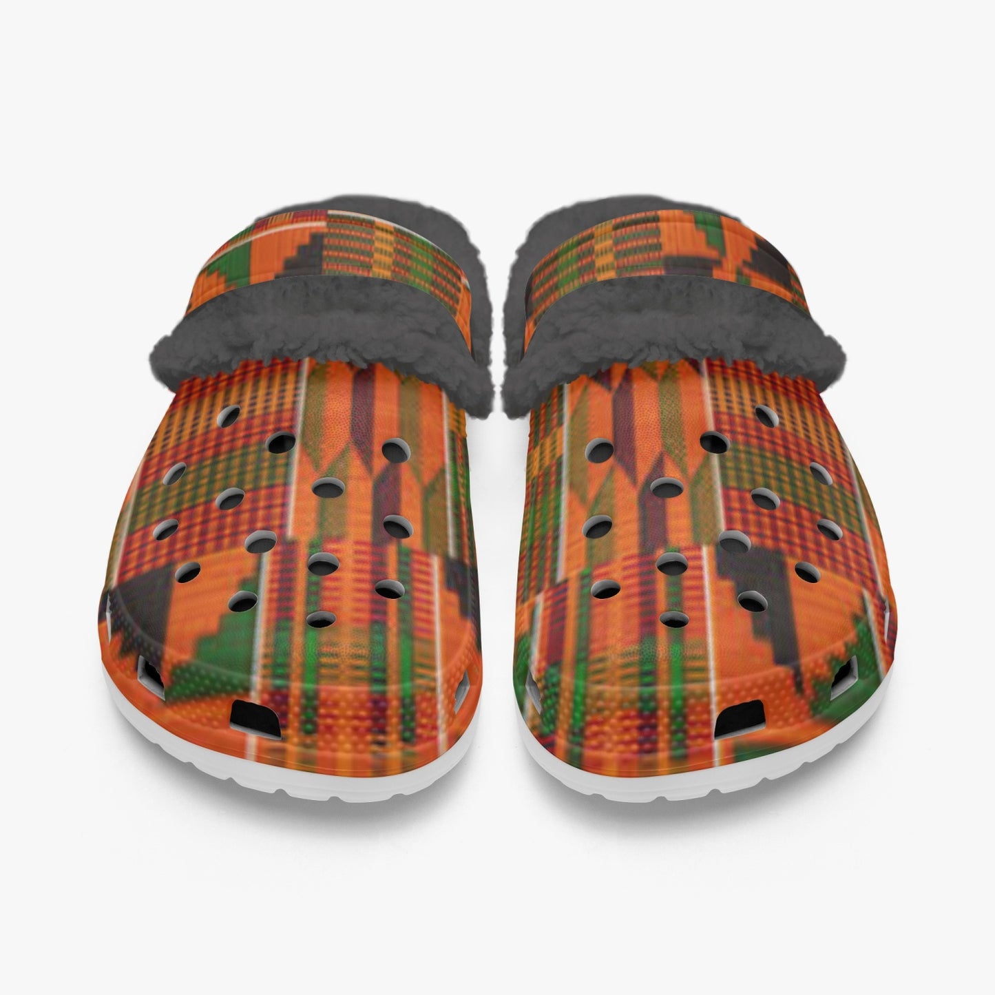 Kente -  Lined Clogs