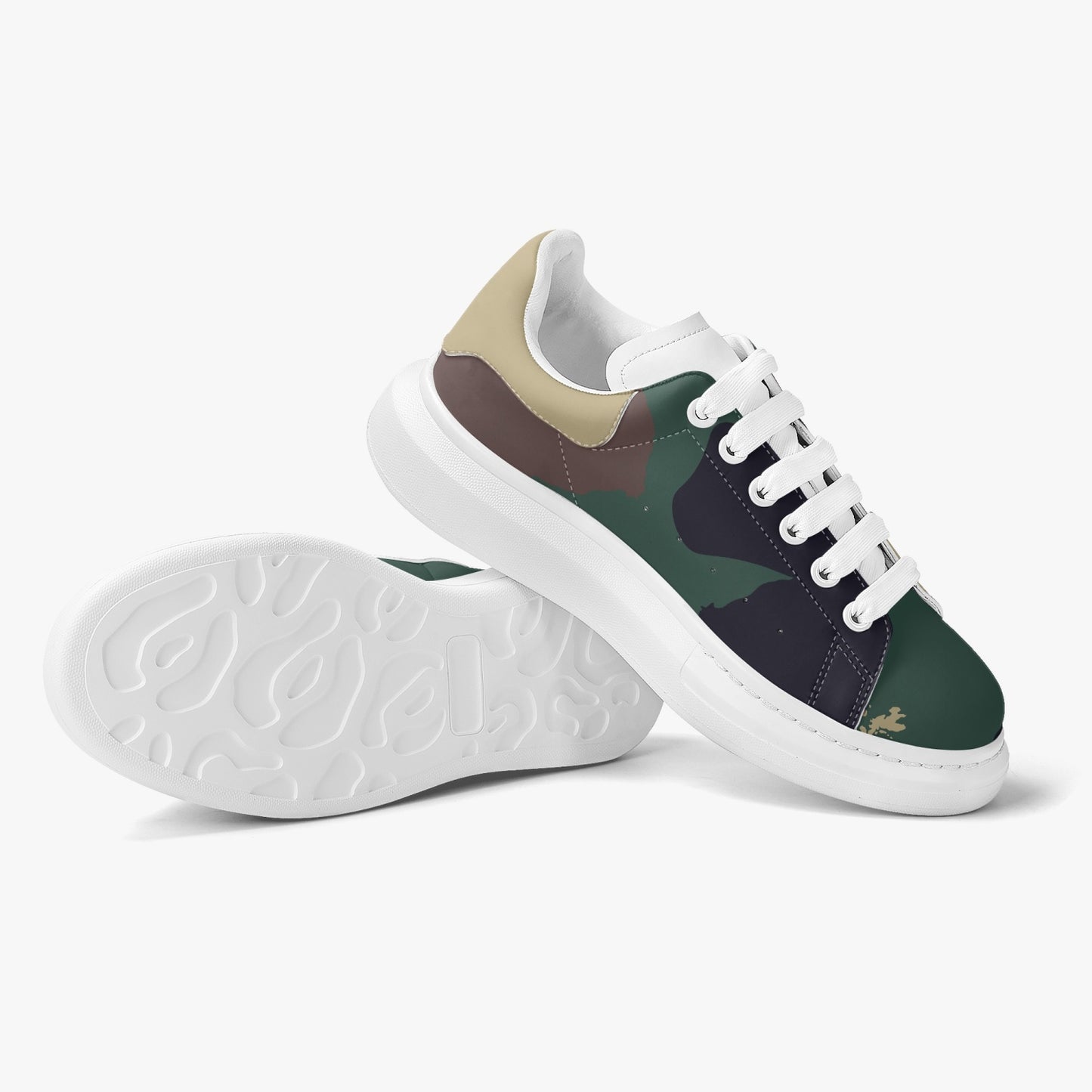 Leather Afro Fatigue trainer/sneaker