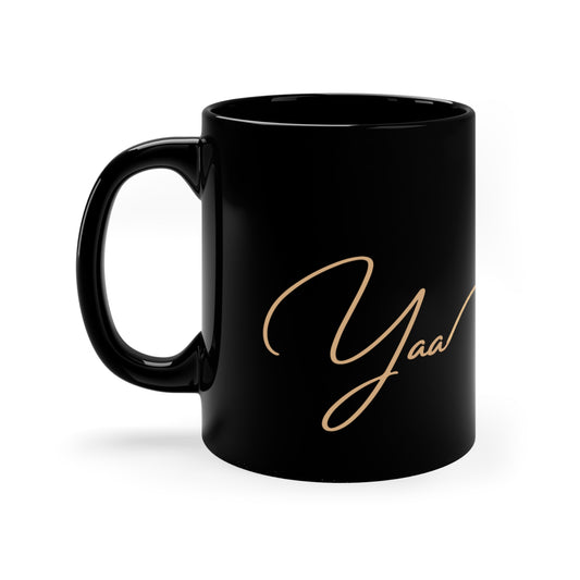 Yaa- 11oz Black Mug