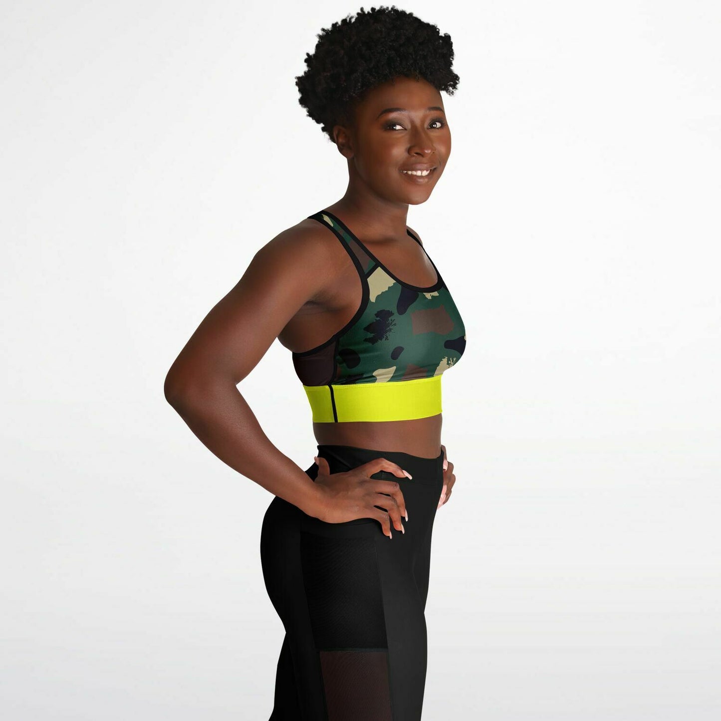 Mesh Padded Sports Bra