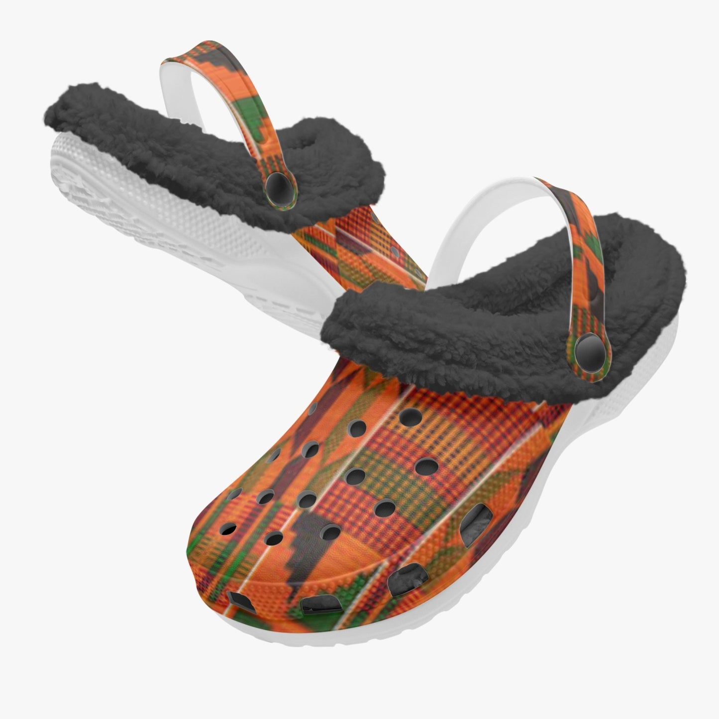 Kente -  Lined Clogs