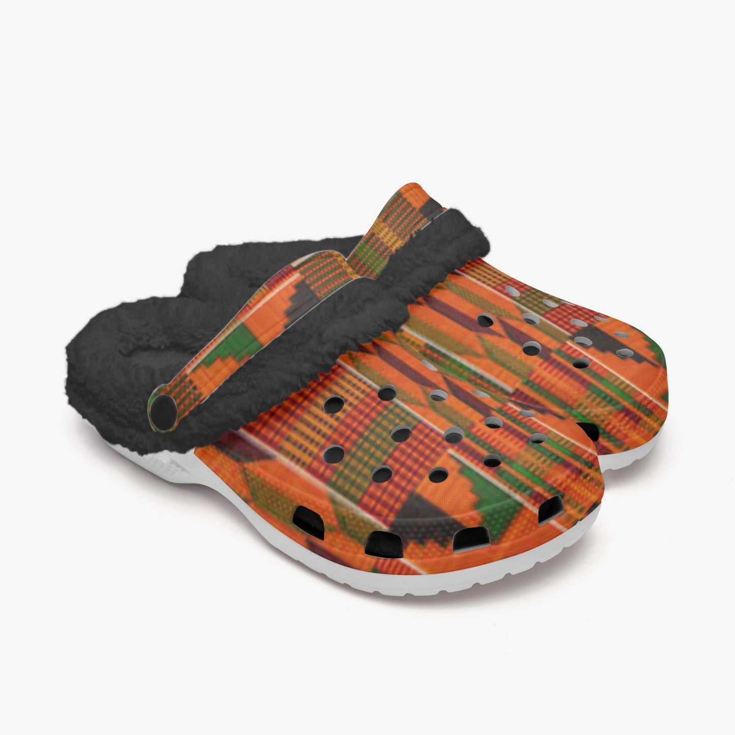 Kente -  Lined Clogs