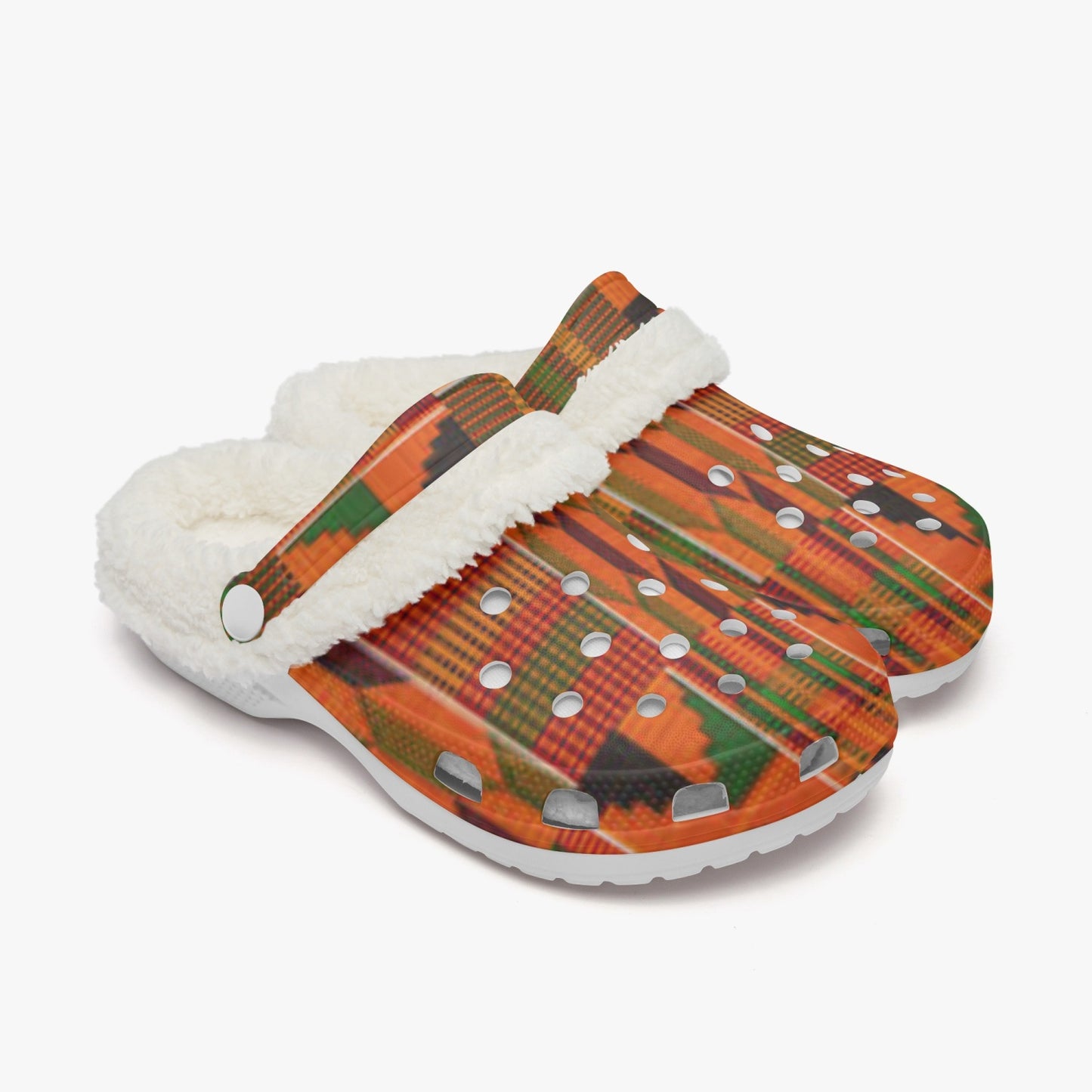 Kente -  Lined Clogs