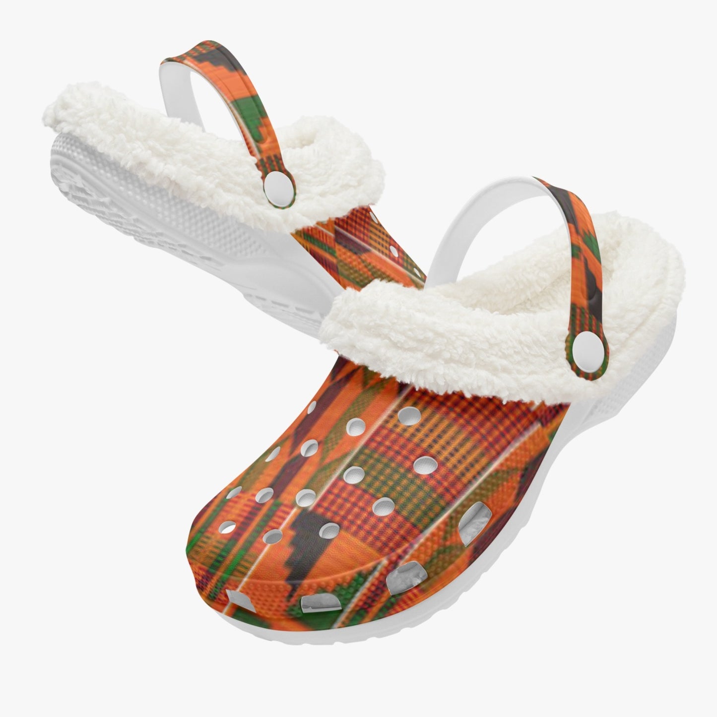 Kente -  Lined Clogs