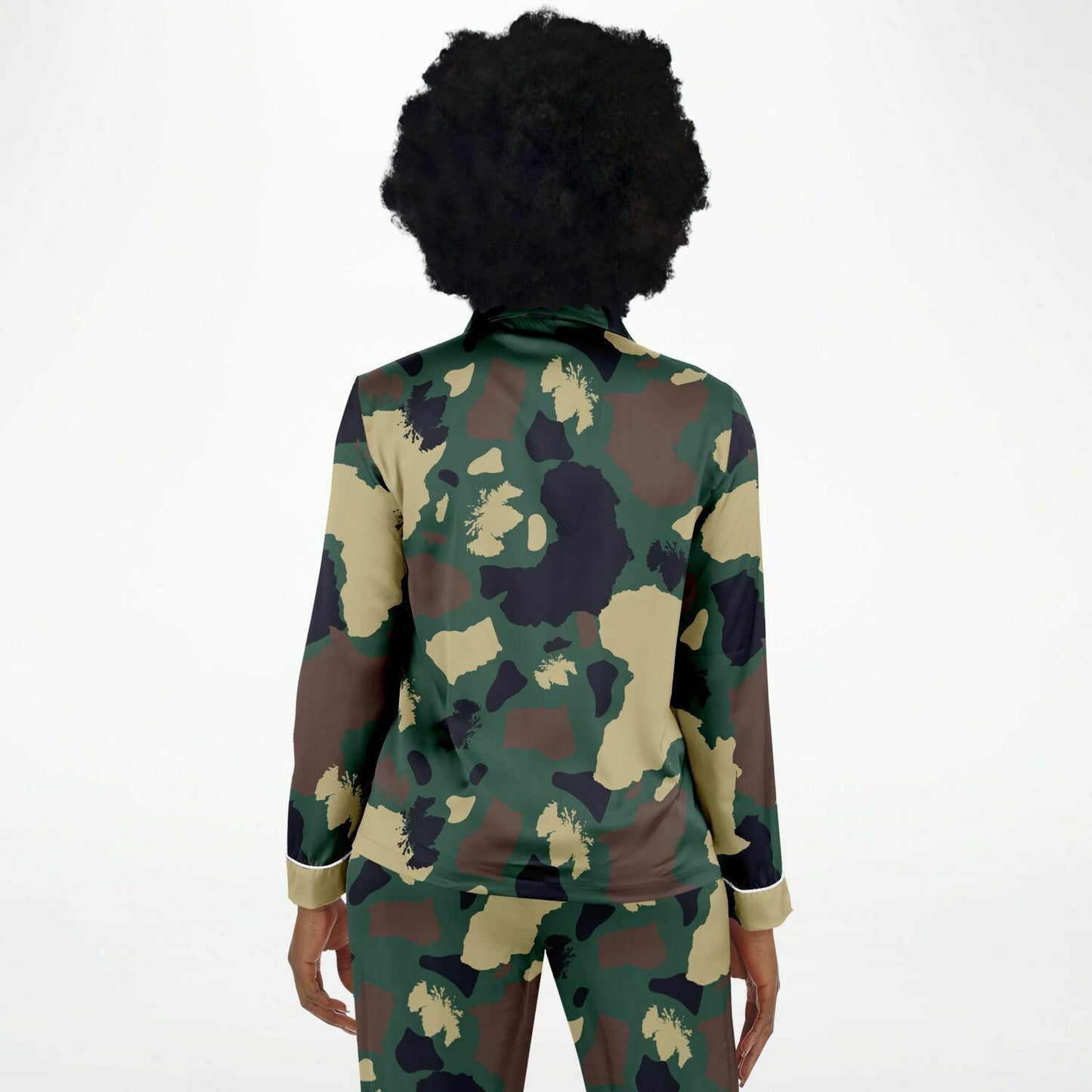 Women's Satin Pajamas - Afro-fatigues