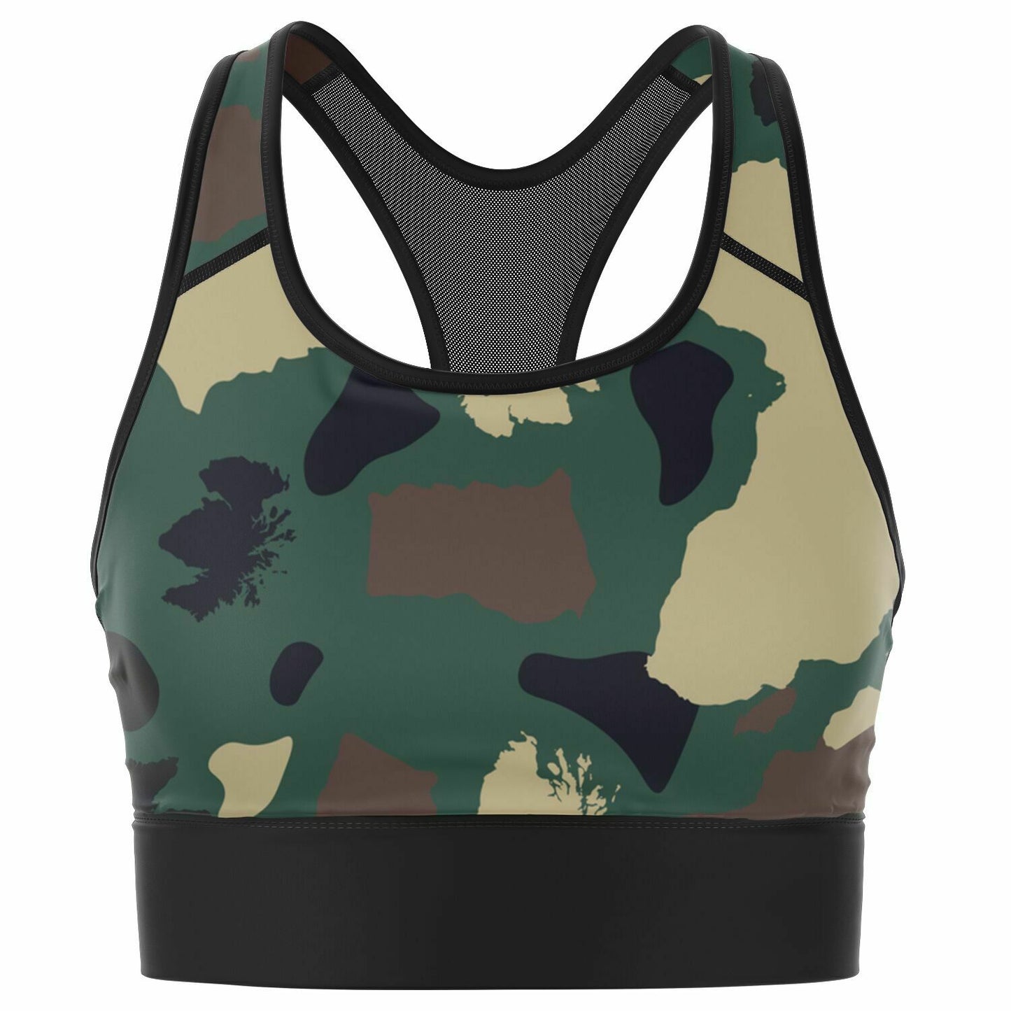 Camo Padded Sports Bra  copy