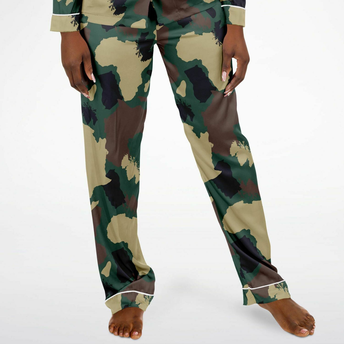 Women's Satin Pajamas - Afro-fatigues