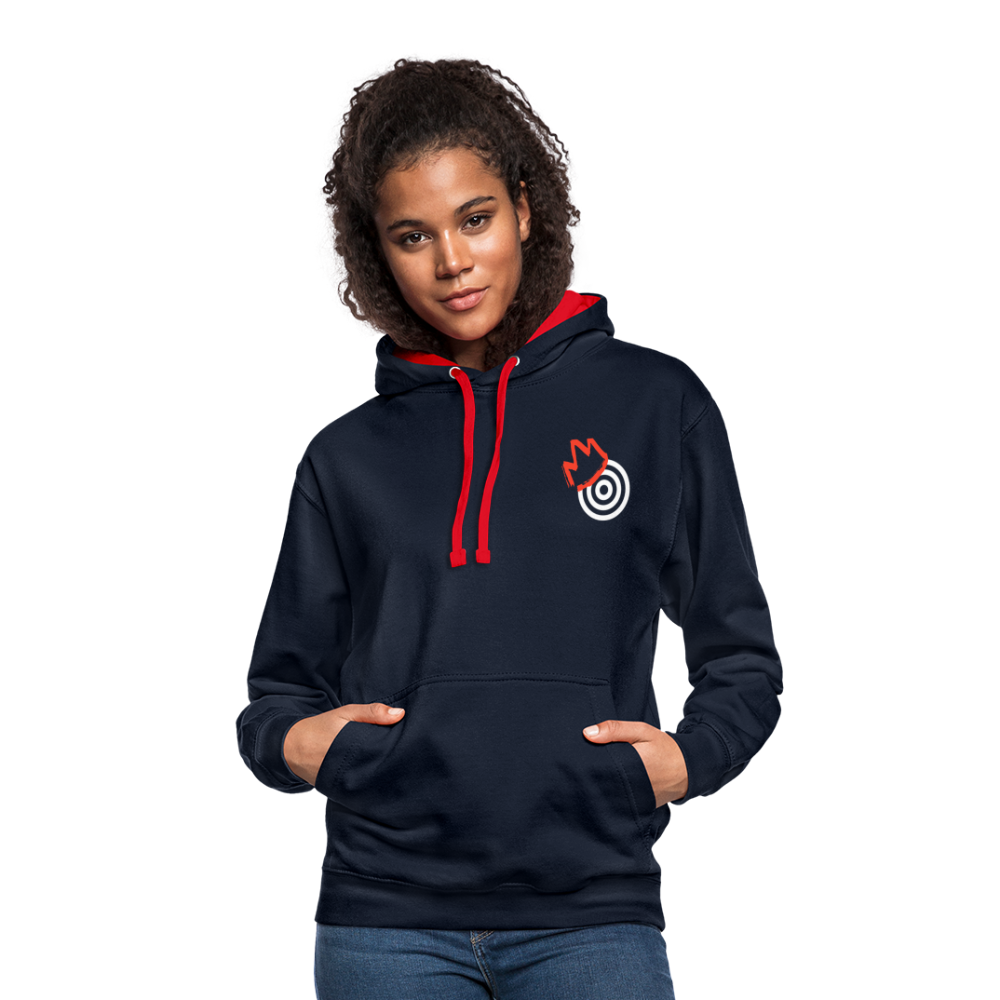 King of Kings - Hoodie - navy/red