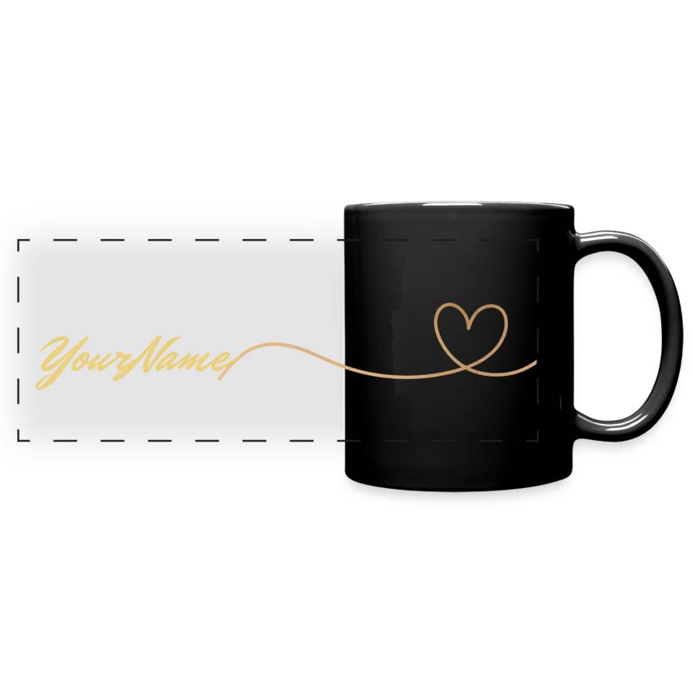 Whats your name? Panoramic Mug - black