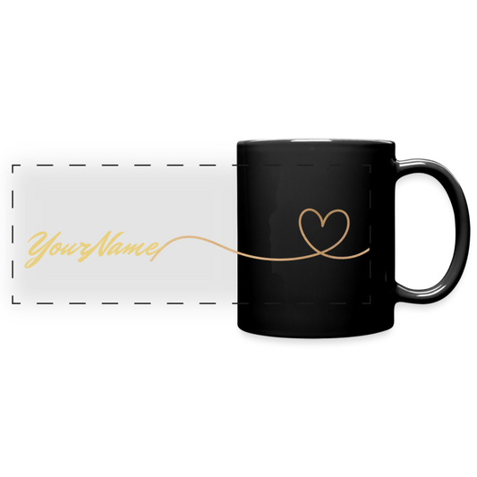 Whats your name? Panoramic Mug - black